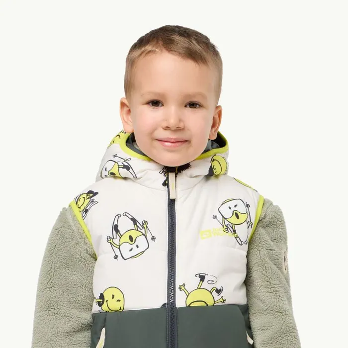Kids Jack Wolfskin Insulated Jackets SMILEYWORLD INS VEST K 8211 Slate Green 140 8211 Kids Outdoor Gilet Kids Jack Wolfskin Insulated Jackets SMILEYWORLD INS VEST K 8211 Slate Green 140 8211 Kids Outdoor Gilet