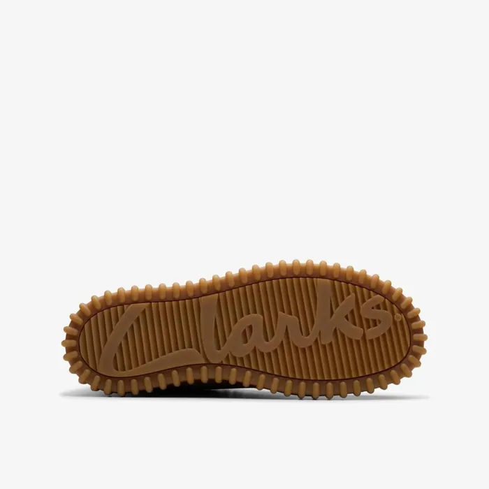 Kids Torhill Older Dark Sand Suede Clarks Boots