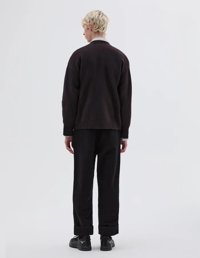 Knitwear Men Margaret Howell Boxy Cardigan Ebony