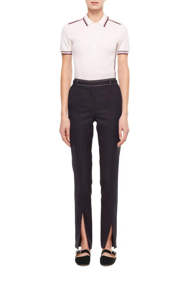 Knitwear Women Gabriela Hearst Duke Polo TShirt In Cashmere