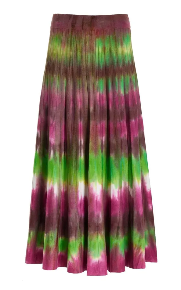 Knitwear Women Gabriela Hearst Ella Knit Midi Skirt In Jewel Tie Dye Cashmere