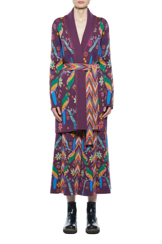 Knitwear Women Gabriela Hearst Margot Knit Cardigan In Multi Merino Wool