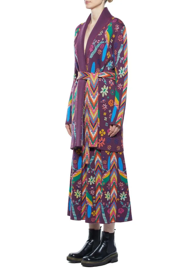 Knitwear Women Gabriela Hearst Margot Knit Cardigan In Multi Merino Wool