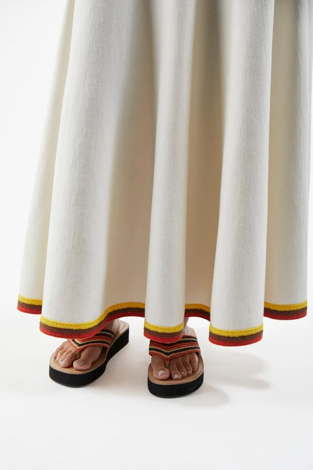 Knitwear Women Gabriela Hearst Mira Knit Maxi Skirt In Ivory Multi Merino Wool Knitwear Women Gabriela Hearst Mira Knit Maxi Skirt In Ivory Multi Merino Wool