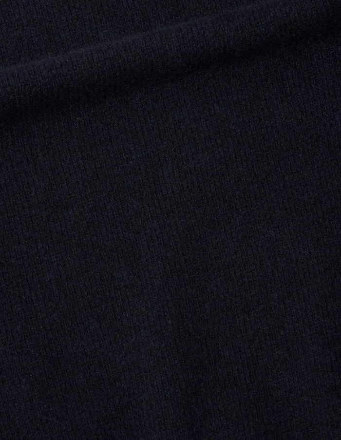 Knitwear Women Margaret Howell Short Classic Crew Neck Dark Navy Twist