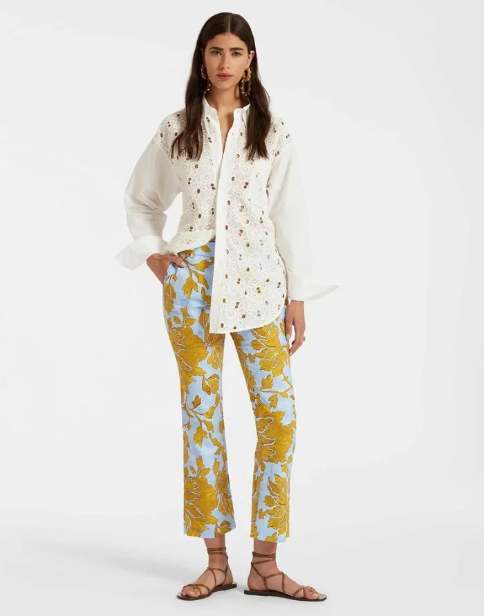 La Double J 247 Pants Tangle Light Blue Women Shorts and Pants La Double J 247 Pants Tangle Light Blue Women Shorts and Pants