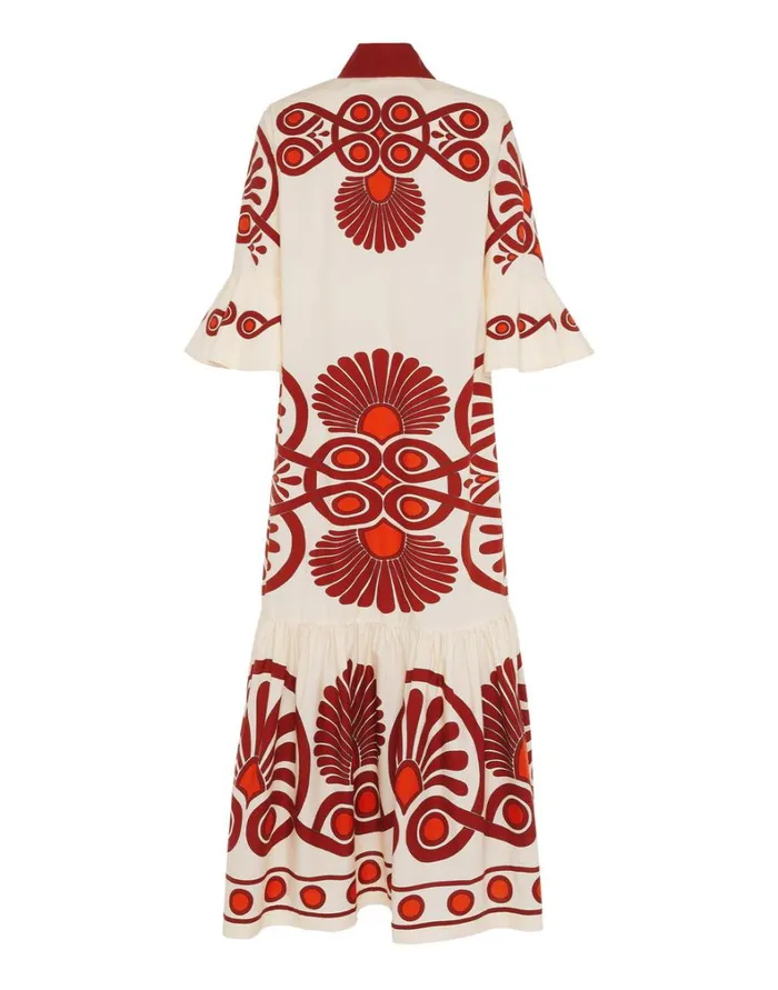 La Double J Artemis Dress Medallion Place Cream Women Dresses La Double J Artemis Dress Medallion Place Cream Women Dresses