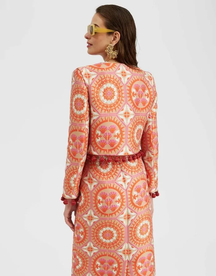 La Double J Bijoux Jacket Sun Orange Women Outerwear La Double J Bijoux Jacket Sun Orange Women Outerwear