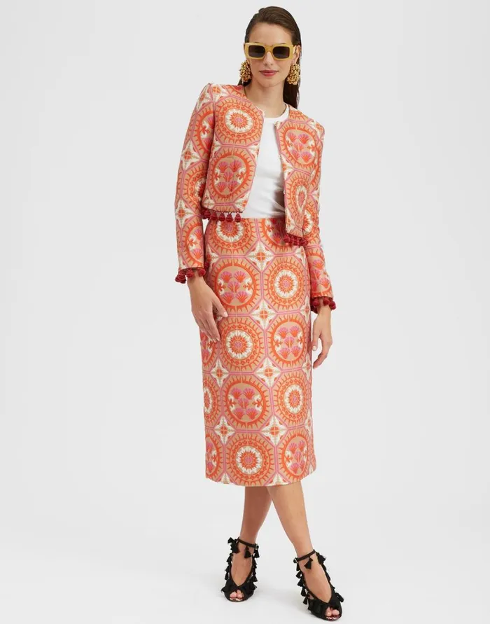 La Double J Bijoux Jacket Sun Orange Women Outerwear La Double J Bijoux Jacket Sun Orange Women Outerwear