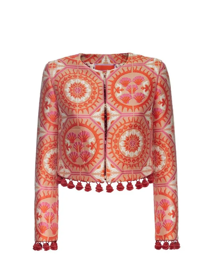 La Double J Bijoux Jacket Sun Orange Women Outerwear La Double J Bijoux Jacket Sun Orange Women Outerwear