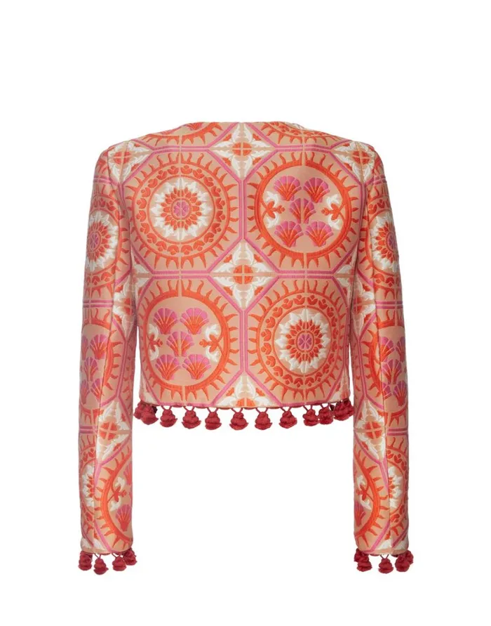 La Double J Bijoux Jacket Sun Orange Women Outerwear La Double J Bijoux Jacket Sun Orange Women Outerwear