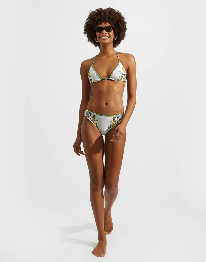 La Double J Bikini Top Placed Borboni Place Bianco Women Swimwear La Double J Bikini Top Placed Borboni Place Bianco Women Swimwear