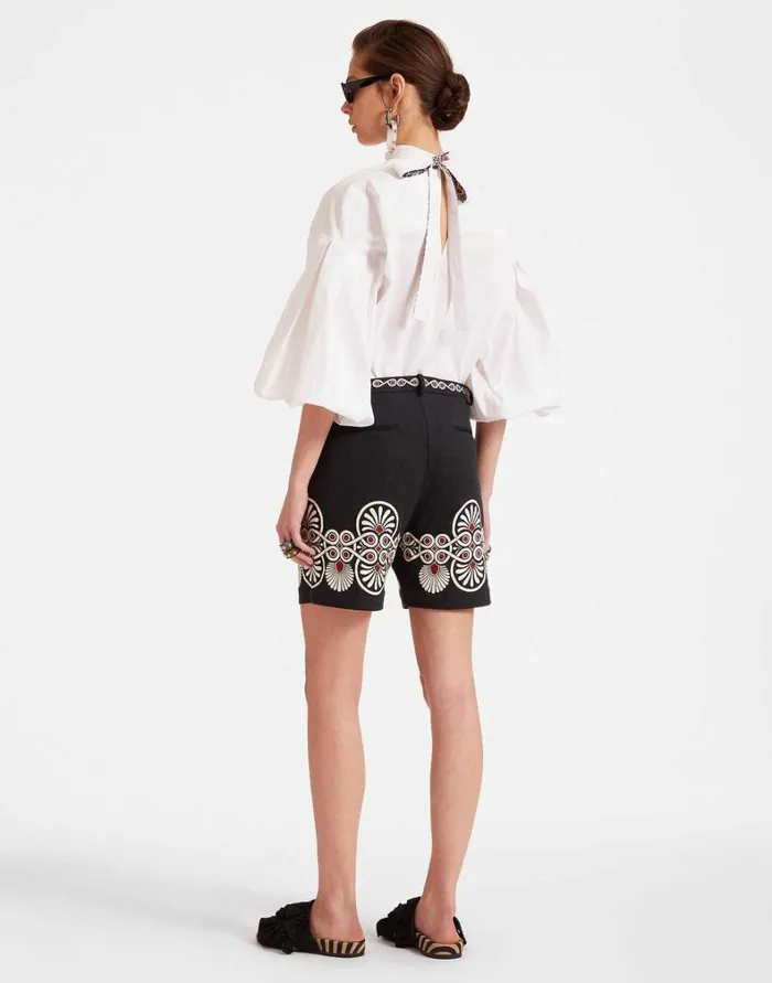 La Double J Boyfriend Shorts Medallion Place Black Women Shorts and Pants La Double J Boyfriend Shorts Medallion Place Black Women Shorts and Pants