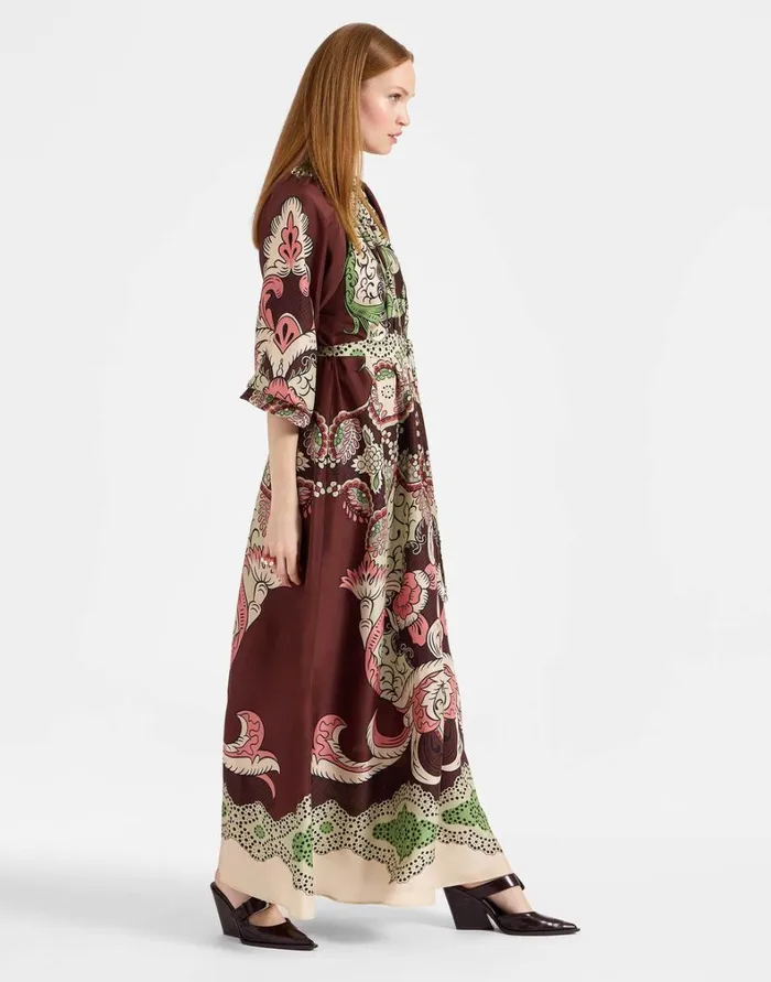 La Double J Cerere Dress Portal Place Brown Women Dresses La Double J Cerere Dress Portal Place Brown Women Dresses