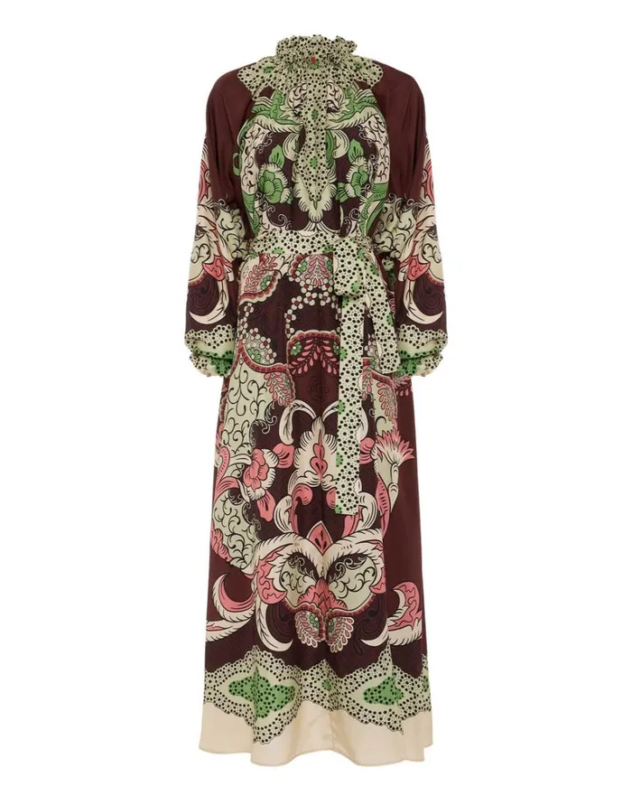 La Double J Cerere Dress Portal Place Brown Women Dresses La Double J Cerere Dress Portal Place Brown Women Dresses