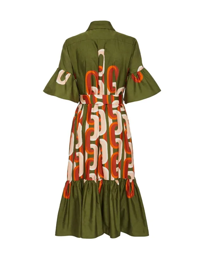 La Double J Choux Midi Dress Prometheus Place Camouflage Women Dresses La Double J Choux Midi Dress Prometheus Place Camouflage Women Dresses