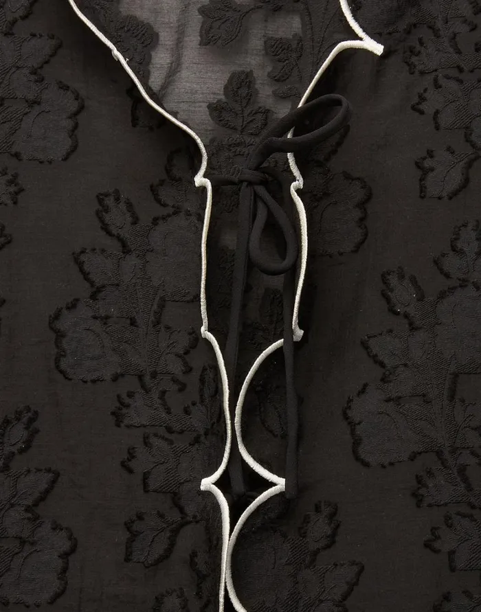 La Double J Double Dutch Jacket Embroidered Begonia Nero Women Shirts and Tops La Double J Double Dutch Jacket Embroidered Begonia Nero Women Shirts and Tops