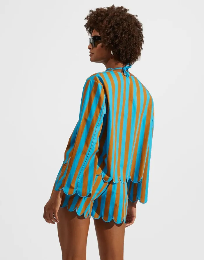 La Double J Double Dutch Jacket Embroidered Riviera Turchese Women Shirts and Tops La Double J Double Dutch Jacket Embroidered Riviera Turchese Women Shirts and Tops