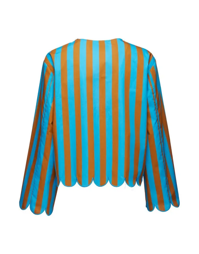 La Double J Double Dutch Jacket Embroidered Riviera Turchese Women Shirts and Tops La Double J Double Dutch Jacket Embroidered Riviera Turchese Women Shirts and Tops