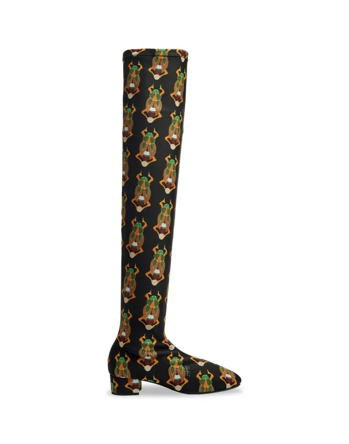 La Double J Edie High Boots Scarab Black Women Shoes