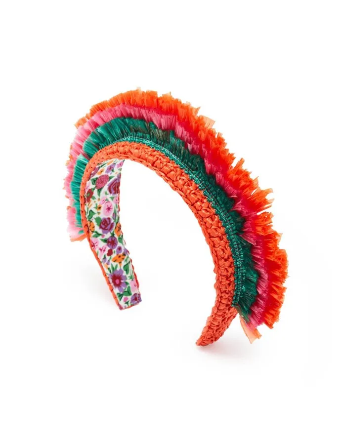 La Double J Halo Headband Solid Orange Women Hair Accessories