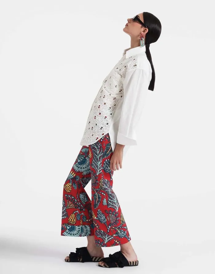 La Double J Hendrix Pants Sicomore Red Women Shorts and Pants