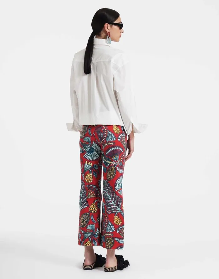 La Double J Hendrix Pants Sicomore Red Women Shorts and Pants La Double J Hendrix Pants Sicomore Red Women Shorts and Pants