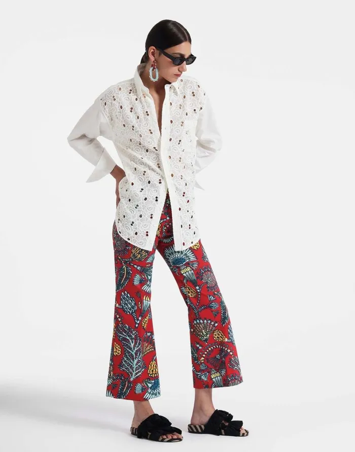 La Double J Hendrix Pants Sicomore Red Women Shorts and Pants La Double J Hendrix Pants Sicomore Red Women Shorts and Pants