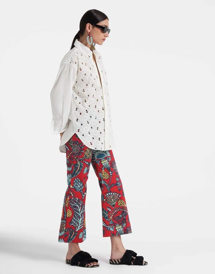 La Double J Hendrix Pants Sicomore Red Women Shorts and Pants La Double J Hendrix Pants Sicomore Red Women Shorts and Pants