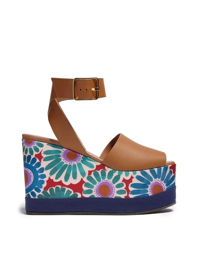 La Double J High Plateau Crazy Daisy Women Shoes