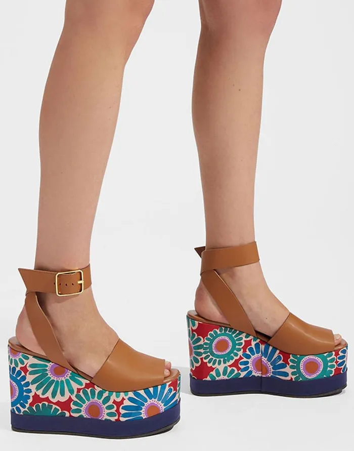 La Double J High Plateau Crazy Daisy Women Shoes La Double J High Plateau Crazy Daisy Women Shoes