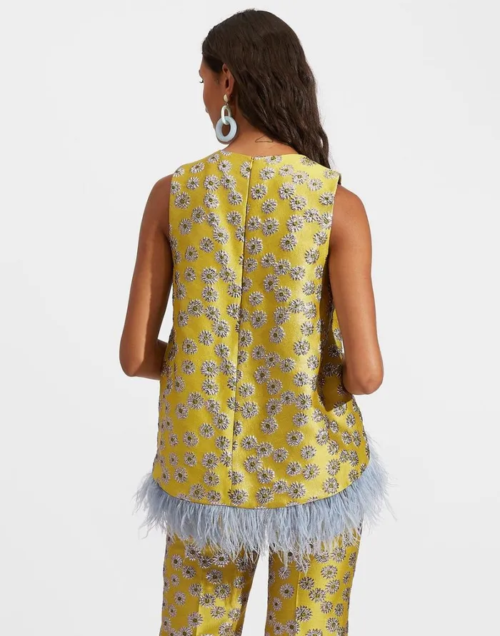 La Double J La Scala Top With Feathers Margarita Women Shirts and Tops La Double J La Scala Top With Feathers Margarita Women Shirts and Tops