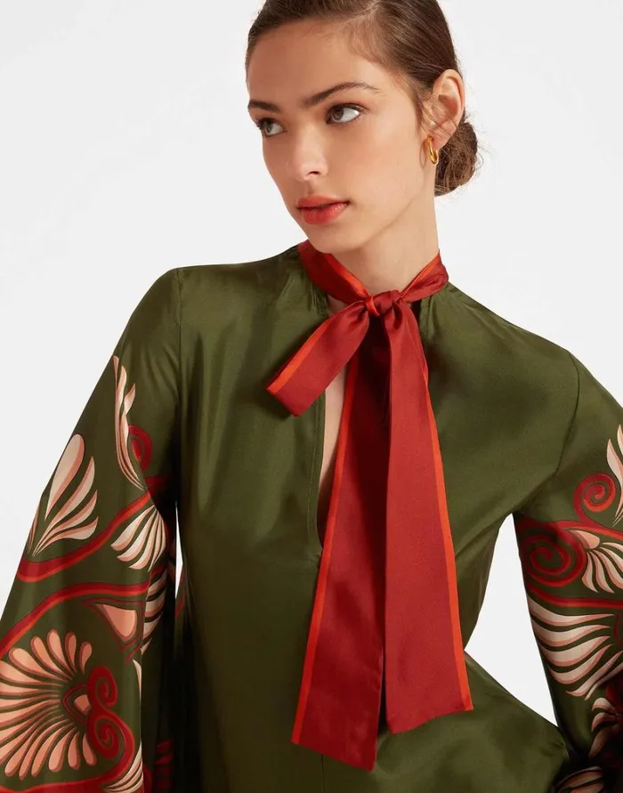 La Double J Magnifico Dress Kerylos Place Dark Green Women Dresses La Double J Magnifico Dress Kerylos Place Dark Green Women Dresses