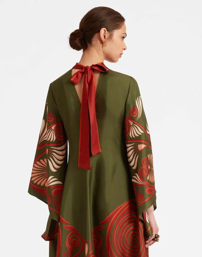 La Double J Magnifico Dress Kerylos Place Dark Green Women Dresses La Double J Magnifico Dress Kerylos Place Dark Green Women Dresses