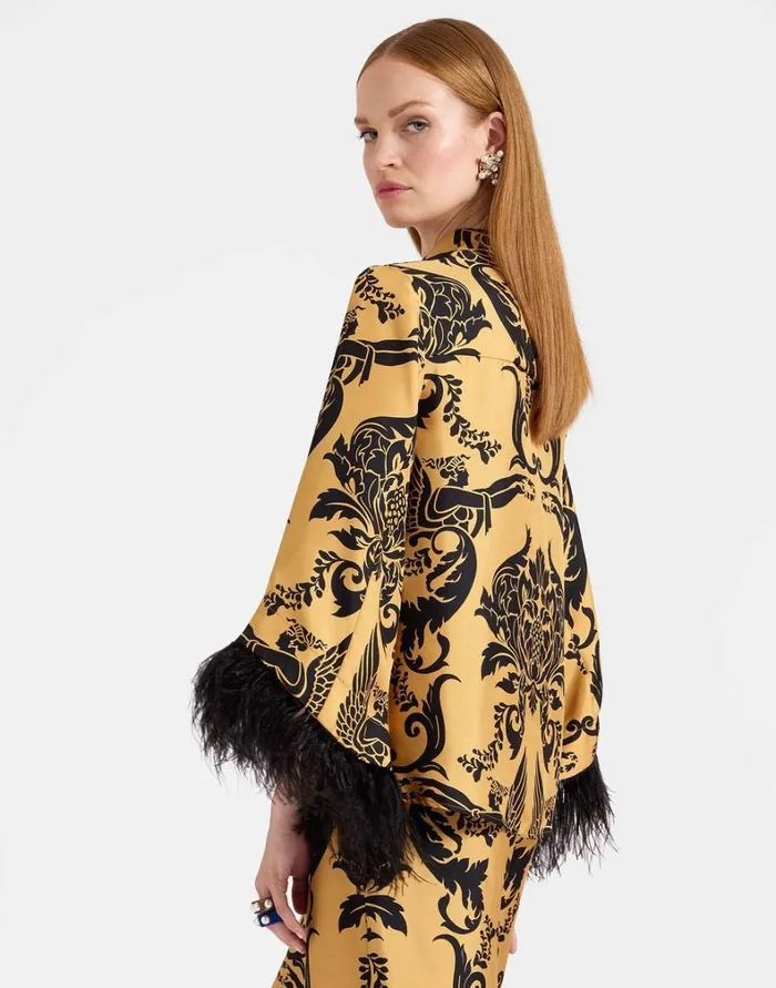 La Double J Make An Exit Top Cherubs Gold Women Shirts and Tops