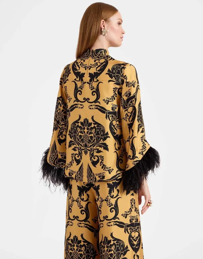 La Double J Make An Exit Top Cherubs Gold Women Shirts and Tops La Double J Make An Exit Top Cherubs Gold Women Shirts and Tops