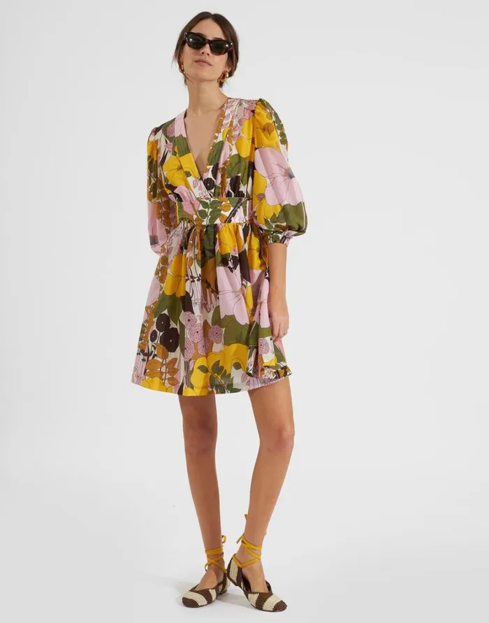 La Double J Margherita Dress Big Flower Rose Women Dresses