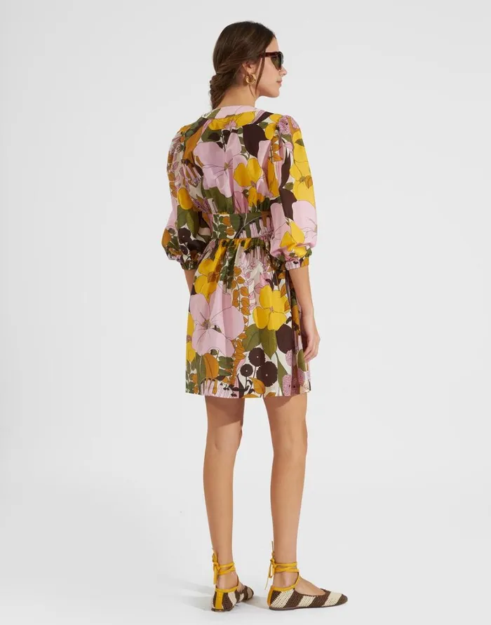 La Double J Margherita Dress Big Flower Rose Women Dresses La Double J Margherita Dress Big Flower Rose Women Dresses