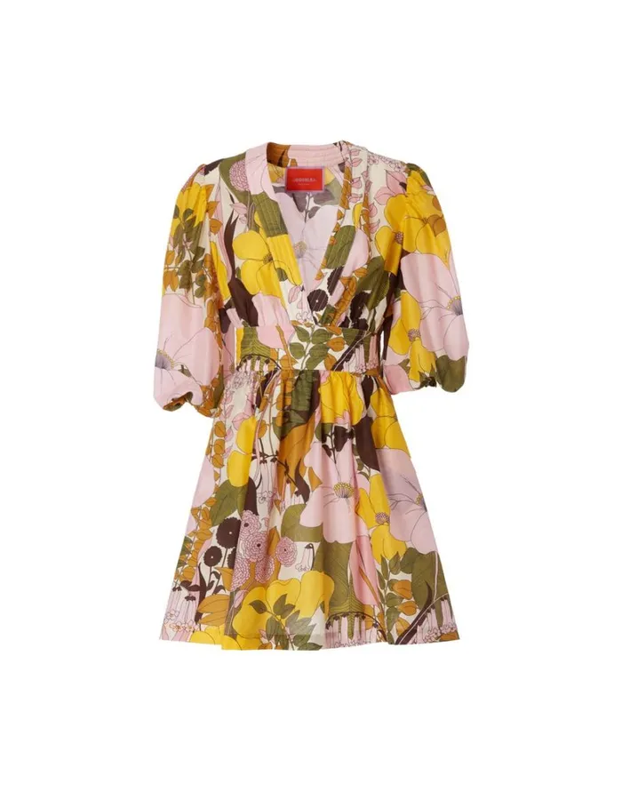 La Double J Margherita Dress Big Flower Rose Women Dresses La Double J Margherita Dress Big Flower Rose Women Dresses