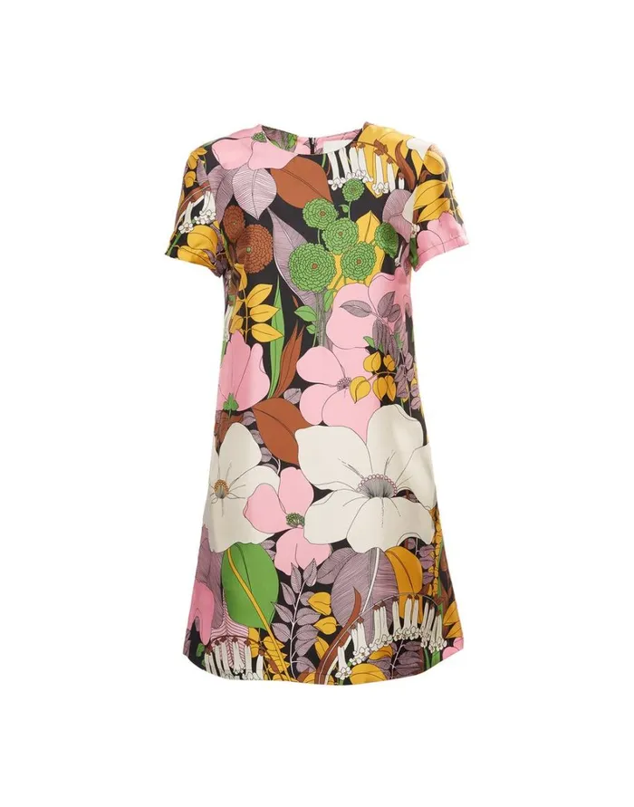 La Double J Mini Swing Dress Big Flower Women Dresses La Double J Mini Swing Dress Big Flower Women Dresses
