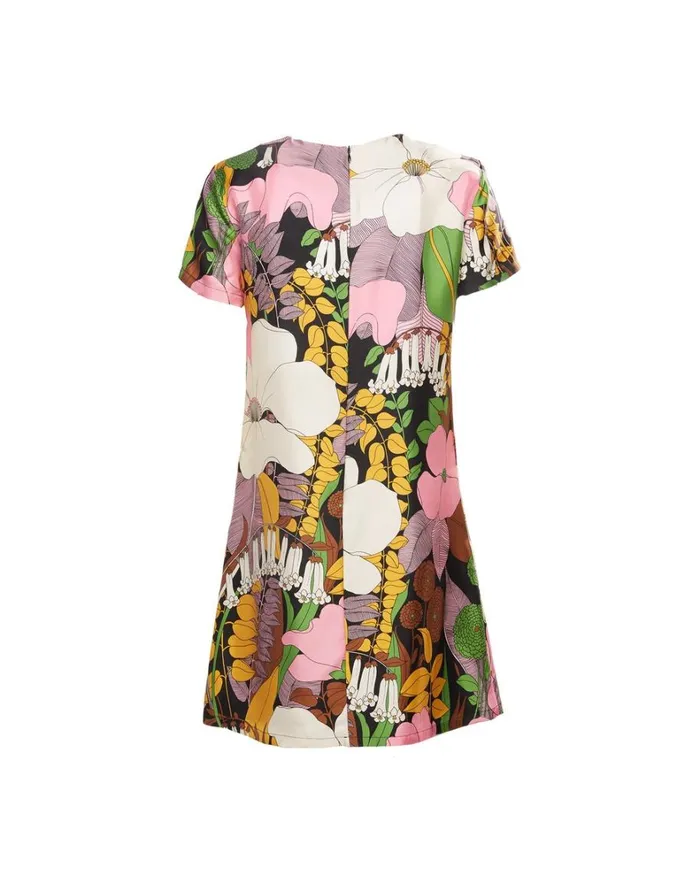 La Double J Mini Swing Dress Big Flower Women Dresses La Double J Mini Swing Dress Big Flower Women Dresses
