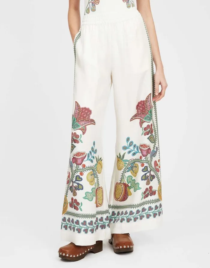 La Double J Palazzo Pants Grenadilla Place Off White Women Shorts and Pants La Double J Palazzo Pants Grenadilla Place Off White Women Shorts and Pants