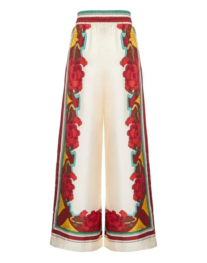 La Double J Palazzo Pants Placed Taormina Place Ivory Women Shorts and Pants La Double J Palazzo Pants Placed Taormina Place Ivory Women Shorts and Pants