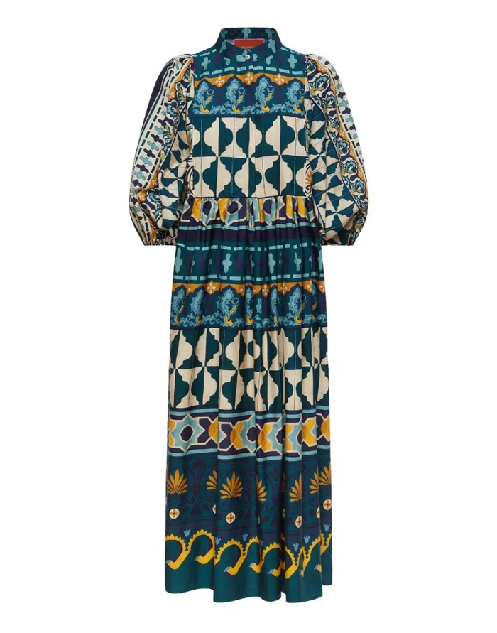 La Double J Portofino Dress Casareale Place Emerald Women Dresses La Double J Portofino Dress Casareale Place Emerald Women Dresses