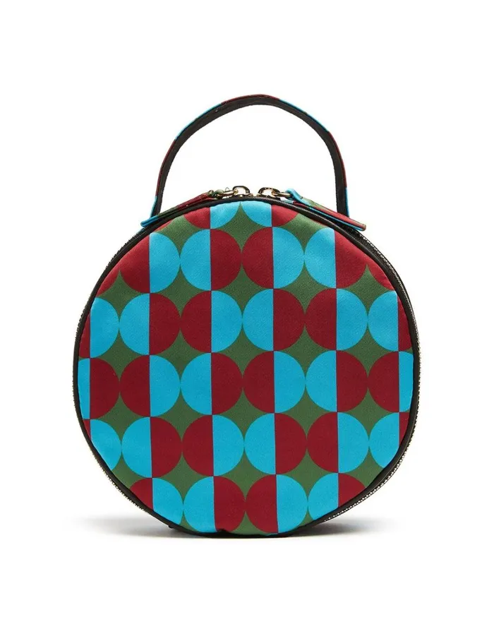 La Double J Round Pochette Mezzaluna Green Women Bags and Pochettes
