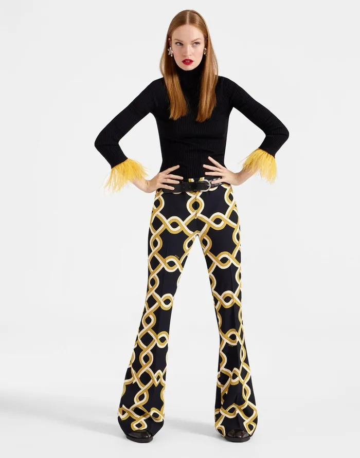 La Double J Saturday Night Pants Tackle Black Women Shorts and Pants