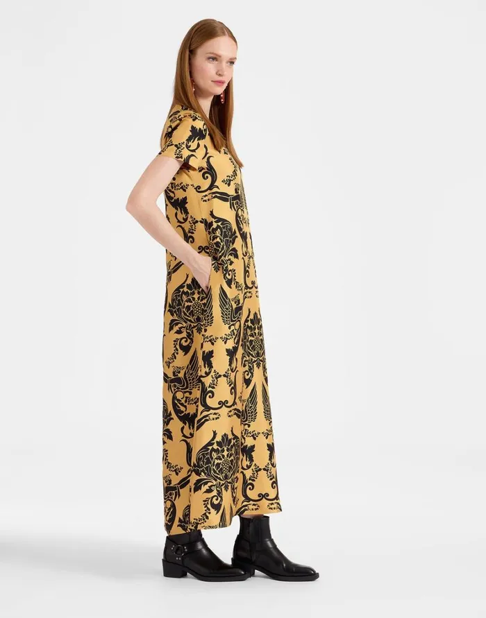 La Double J Swing Dress Cherubs Gold Women Dresses La Double J Swing Dress Cherubs Gold Women Dresses