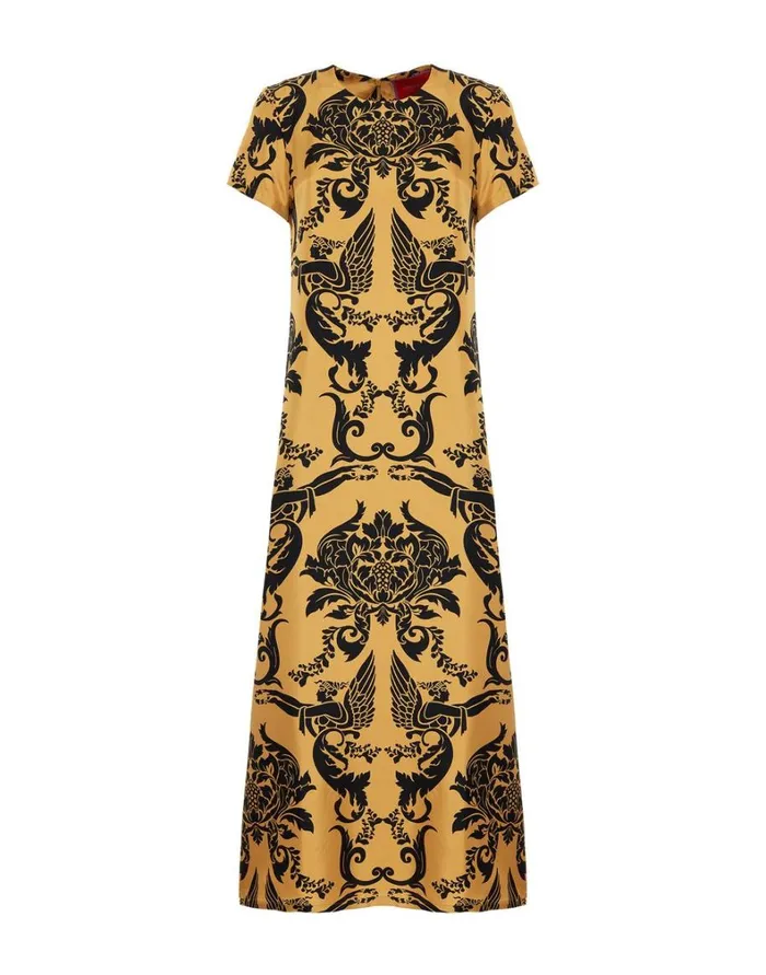 La Double J Swing Dress Cherubs Gold Women Dresses La Double J Swing Dress Cherubs Gold Women Dresses