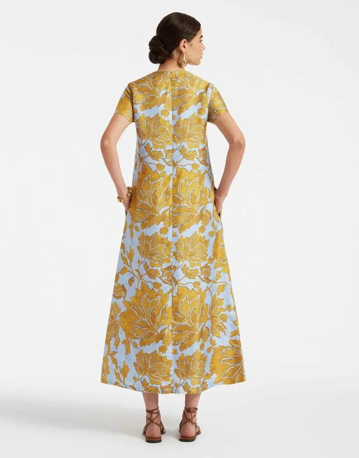 La Double J Swing Dress Tangle Light Blue Women Dresses La Double J Swing Dress Tangle Light Blue Women Dresses