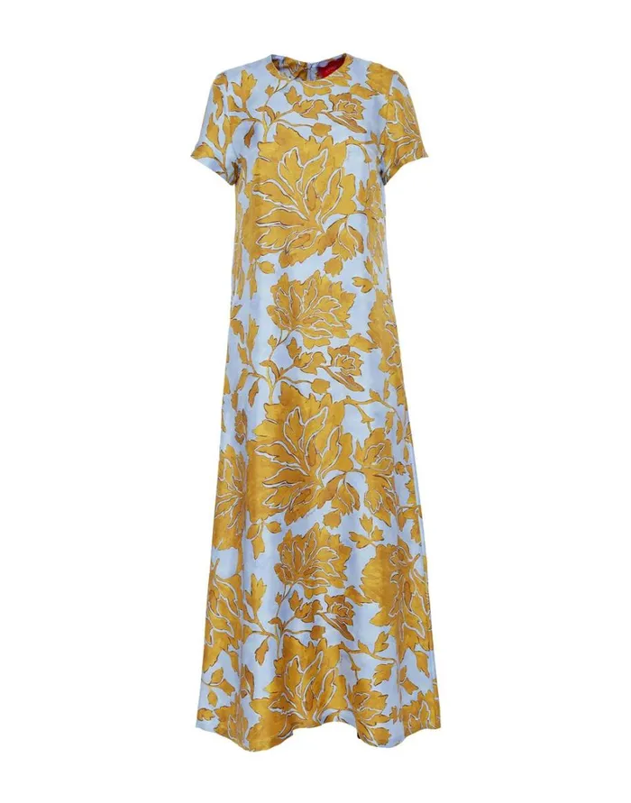 La Double J Swing Dress Tangle Light Blue Women Dresses La Double J Swing Dress Tangle Light Blue Women Dresses